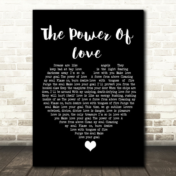 Dalton Harris ft James Arthur The Power Of Love Black Heart Song Lyric Quote Music Poster Print