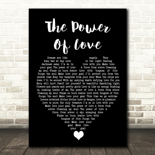 Gabrielle Aplin The Power Of Love Black Heart Song Lyric Quote Music Poster Print