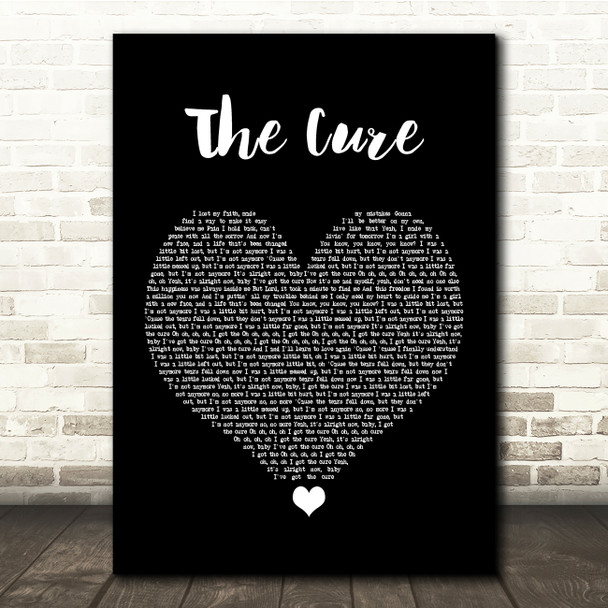 Little Mix The Cure Black Heart Song Lyric Quote Music Poster Print