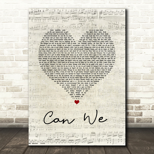 SWV Can We Script Heart Song Lyric Quote Music Poster Print