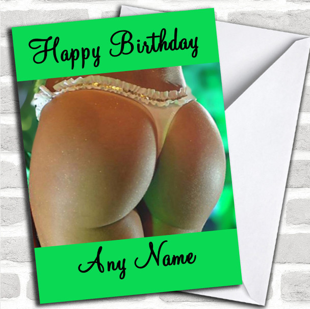 Gorgeous Ladies Bum Personalized Birthday Card