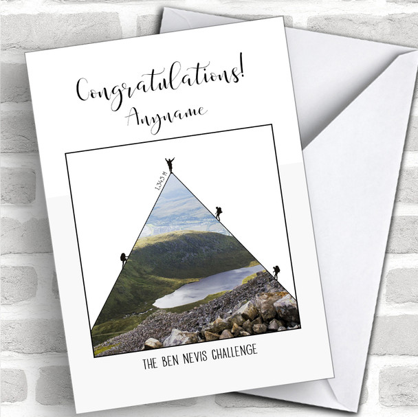 Ben Nevis Photographic Style Completed Personalized Greetings Card