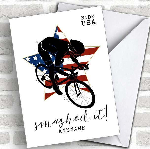 Ride USA Smashed It! Personalized Greetings Card