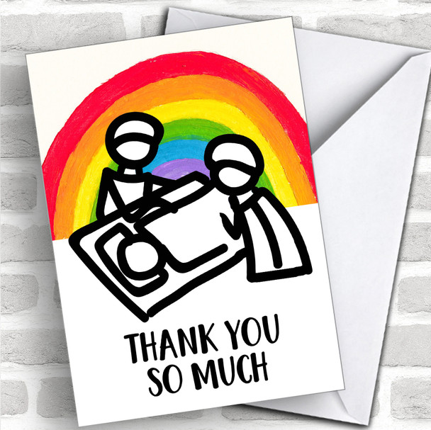 Medical Nurse Doctor Keyworker Thank You Coronavirus Quarantine Greetings Card