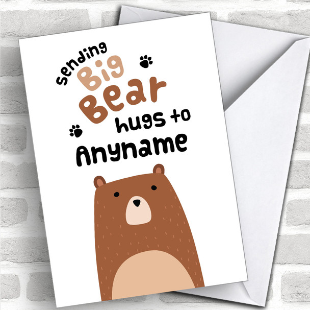 Sending Bug Bear Hugs Coronavirus Quarantine Greetings Card