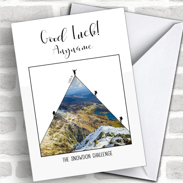Snowdon Photographic Style Good Luck Personalized Good Luck Card