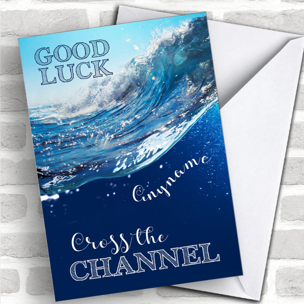 Cross The Channel Waves Good Luck Personalized Good Luck Card