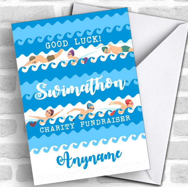 Swimathon Good Luck Personalized Good Luck Card