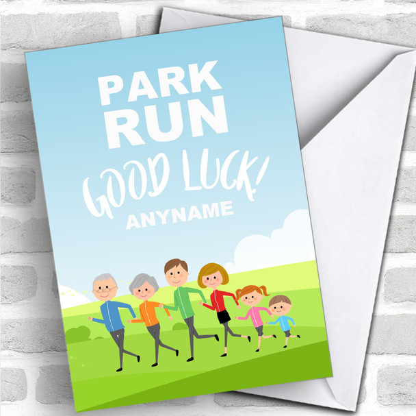 Park Run Good Luck Personalized Good Luck Card