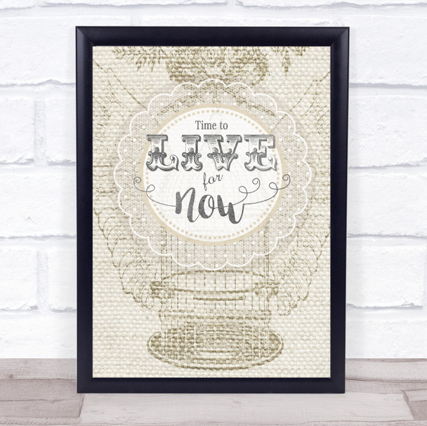 Time 2 Framed Wall Art Print