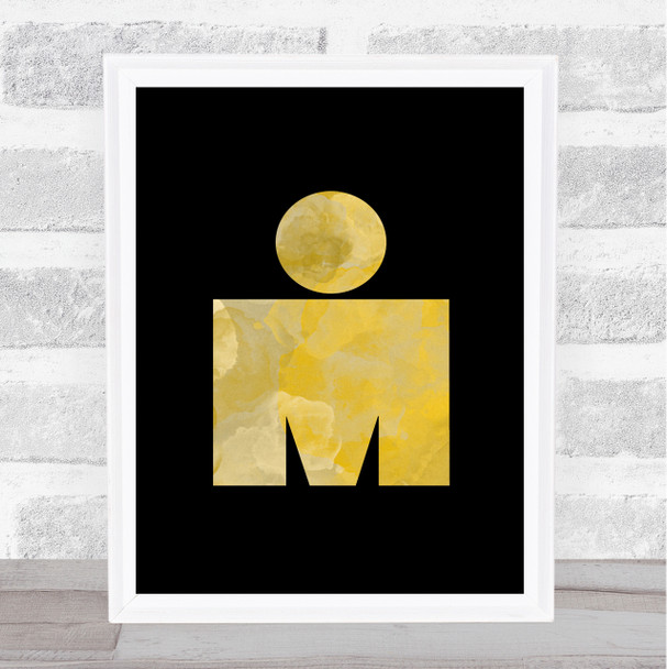 Ironman Gold Decorative Wall Art Print