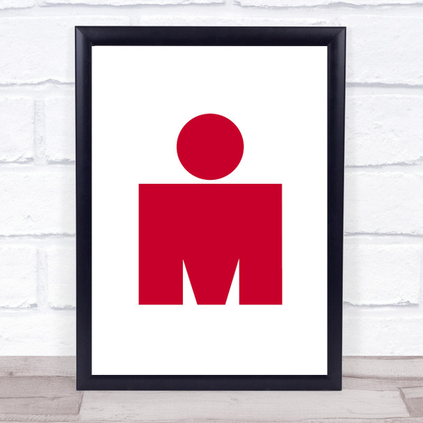 Ironman Red Decorative Wall Art Print