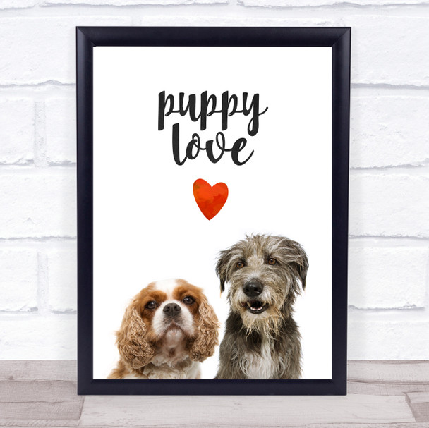 Lady And The Tramp Puppy Love Decorative Wall Art Print