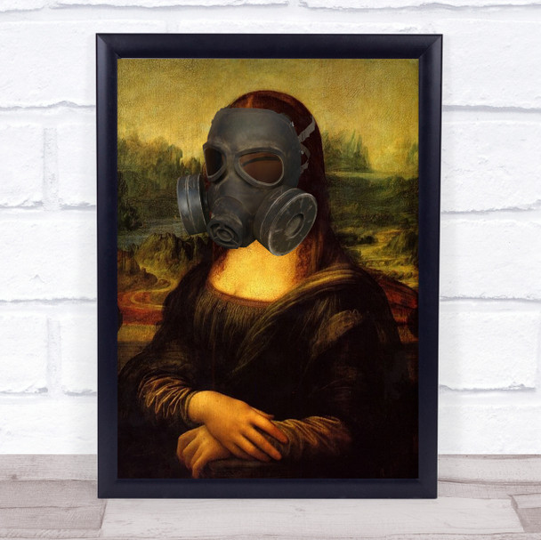 Mona Gas Mask Decorative Wall Art Print