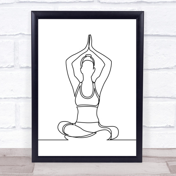 Line Art Woman Body. Continuous Monoline of Young Girl Yoga Poses. Sport  Training. Outline Female Figures Set. People Meditating Stock Vector -  Illustration of meditation, posture: 303629624