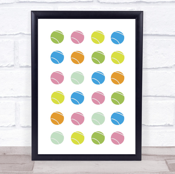 Tennis Balls Modern Art Style Decorative Wall Art Print