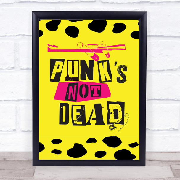 Punks Not Dead Decorative Wall Art Print