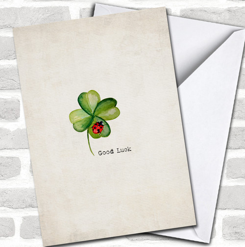 Four Leaf Clover Good Luck, Greetings Cards Delivered