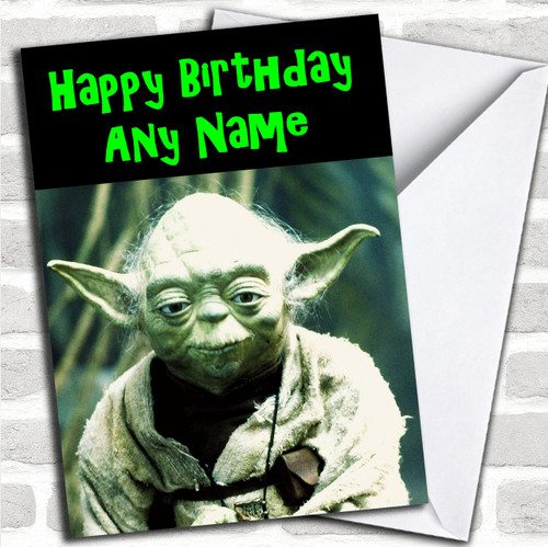 Yoda Personalized Birthday Card Red Heart Print - pink yoda roblox