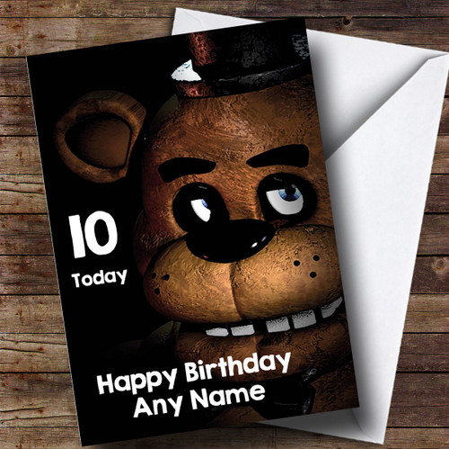 Personalized Five Nights At Freddy's Fnaf Freddy Fazbear Childrens