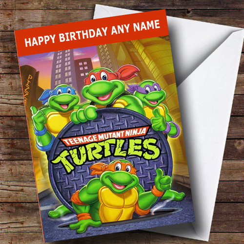 Personalized The Teenage Mutant Ninja Turtles Children's Birthday Card ...