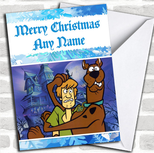 SCOOBY DOO WREATH Paper Magic Group Christmas Greeting Card w/ Envelope  MG59