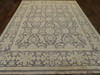 Turk Anatolian Oushak Oxidized Silver Wash 8'0"x10'0" Hand-knotted Rug -w11362