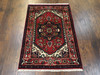Tribal Persian Heriz 2'0"x4'0" Hand-knotted Rug -w532