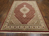 Fine Persian Mahi Tabriz 5'8" x 8'0" Hand-knotted Rug - w11039