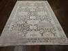 Modern Fine Abstract Oxidized Silk 6'0"x9'0" Hand-knotted Rug -w11310