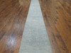 Transitional Oushak Silver Stone Wash 2'6"x18'0" Hand-knotted Rug -W1180