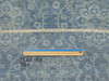 Transitional Oushak Silver Stone Wash 2'6"x18'0" Hand-knotted Rug -W1180