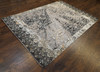 Transitional Oxidized Silk Vintage Broken Design 5'0"x8'0" Hand-knotted Rug -W11307