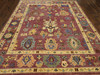 Turk Colorful Oushak Natural-dye 8'0"x10'0" Hand-knotted Rug -w11234