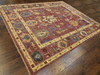 Turk Colorful Oushak Natural-dye 8'0"x10'0" Hand-knotted Rug -w11234