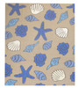 Coastal Flat-Weave Indoor/Outdoor Beach Rug 8'0"x10'0" Hand-knotted Rug -w1078