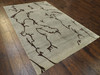 Modern Leaves Design 6'0"x9'0" Hand-knotted Rug -w727