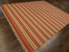 Coastal Flat-Weave Indoor/Outdoor Beach Rug 8'0"x10'0" Hand-knotted Rug -w1076