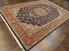 Fine Persian Qum 7'0"x10'0" Hand-knotted Rug -w1043