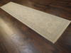 Oushak Chobie White Wash 2'6"x12'0" Hand-knotted Rug -w696