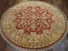 Jaipur Kashan Antique Wash 6'0" x 6'0" Hand-knotted Rug - w455