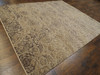 Transitional Abstract Silk Oxidized Damask Design 8'0"x10'0" Hand-knotted Rug -w1068