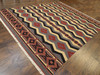 Coastal Flat-Weave Indoor/Outdoor Beach Rug 8'0"x10'0" Hand-knotted Rug -w1088