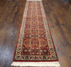 Fine Persian Herati 2'6"x10'0" Hand-knotted Rug -w598