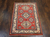 Tribal Super Kazak Natural-dye 2'0"x4'0" Hand-knotted Rug -w534