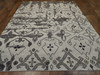 Oushak Tribal Overdye Ziegler Silver Wash 8'0"x10'0" Hand-knotted Rug -w975