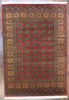 Tribal Bokhara Elephant Foot Design 6'0"x9'0"  Hand-knotted Rug -W885