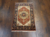 Tribal Heriz 2'0"x3'0" Hand-knotted Rug -w349