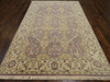 Turk Oushak Vege Dye White Wash Hand knotted Rug 5'10" x 9'0" -  W11173