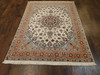 Fine Persian Qum 5'0"x8'0" Hand-knotted Rug -W750